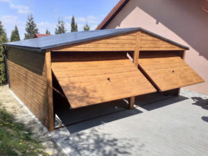 Garaż blaszany drewnopodobny Ultom