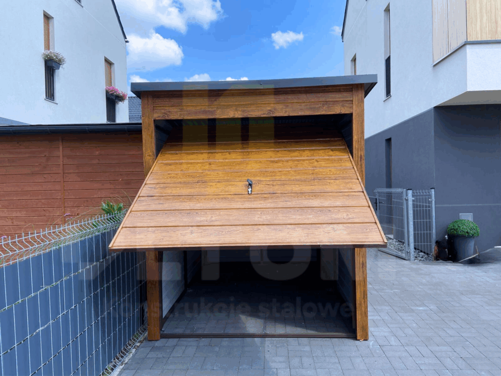 Garaż 2x3m | jednospadowy | drewnopodobny